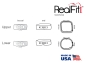 Preview: RealFit™ I - Intro Kit - Maxillary - Triple combination + pal. Sheath (tooth 17, 16, 26 ,27) Roth .022"