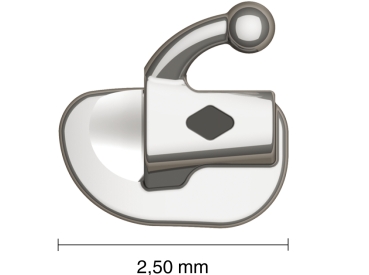 VIPER™, Bondable buccal tube, Mini (tooth 47) .022"  Torque -25°, Offset 0°