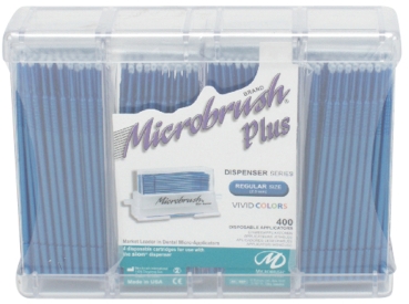 Microbrush plus reg. blauw 400st