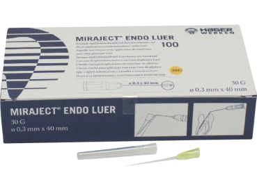 Miraject canules Endo Luer 0,3x40mm Pa