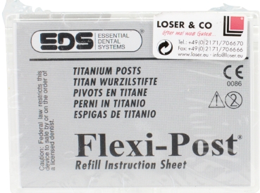 Flexi Post Titanium Pins 0 geel 10st+prov.