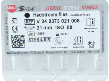 Hedström vijlen 73/ 08 21mm steriel 6st.