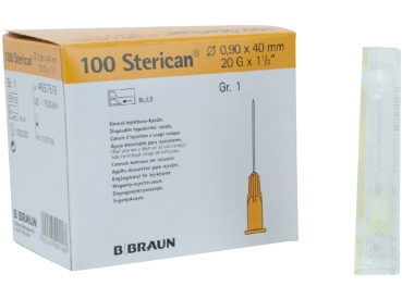 Sterican disposable c. 0,90x40 maat 1 100st.
