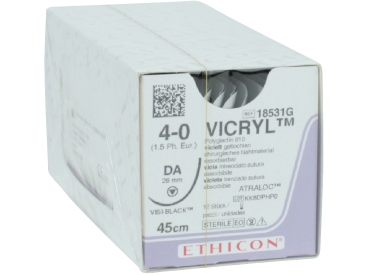 Vicryl violet 4-0/1,5 DA zwart Dtz