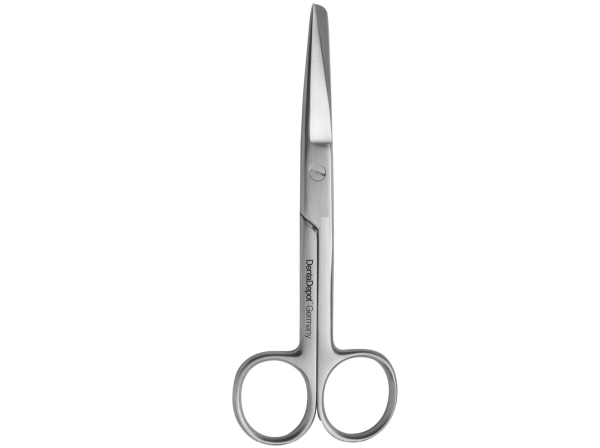 Surgical Scissors serrated, straight, 145 mm (DentaDepot)