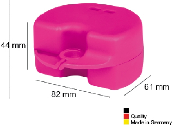 Retainer cases, MAXI, pink (fluorescent)