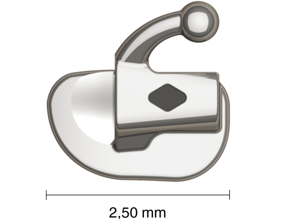 VIPER™, Bondable buccal tube, Mini (tooth 37) .022"  Torque -25°, Offset 0°