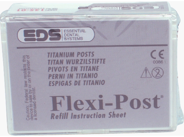 Flexi Post Titanium Pins 1 rood 10st+prov.