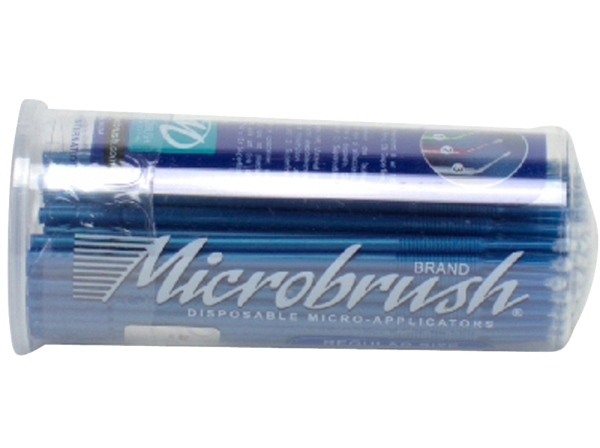 Microborstel normaal blauw 100st