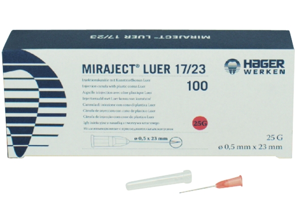 Miraject canules 17X23 Luer Pa
