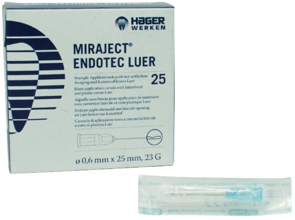 Miraject Endotec 0,6X25 Luer 25st