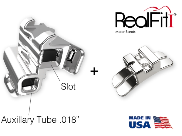 RealFit™ I - Intro Kit - Maxillary - Double combination + pal. Sheath (tooth 17, 16, 26 ,27) MBT* .022"
