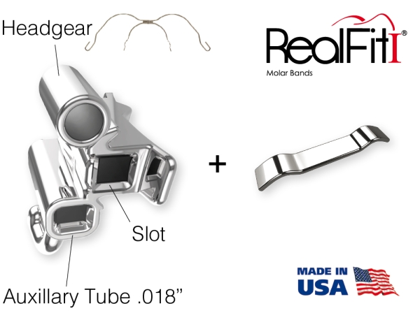 RealFit™ I - Intro Kit - Maxillary - Triple combination (tooth 17, 16, 26 ,27) Roth .022"