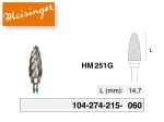 Carbide Bur "HM 251G" (Meisinger)