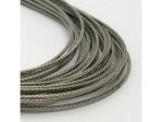 Stainless steel, 8-Strand, Natural (wide), RECTANGULAR