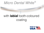 Stainless steel, Coated tooth-coloured archwires, Natural Form, ROUND