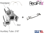 RealFit™ II snap - Boven, drievoudig, incl. headgear (tand 17, 16) Roth .018"