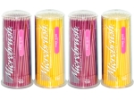 Microborstel fijn roze/geel 400st