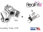 RealFit™ II snap - Maxillary - Double combination + pal. Sheath (tooth 17, 16) Roth .022"