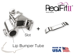 RealFit™ II snap - Mandibular - Double combination incl. Lip bumper tube (tooth 36) Roth .018"