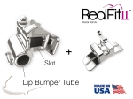 RealFit™ II snap - Mandibular - Double combination incl. Lip bumper tube + lin. Sheath (tooth 36) MBT* .018"